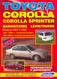 скачать Toyota Corolla, Corolla Sprinter, Marino, Ceres, Trueno, Levin 1991-1998 