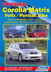 скачать Toyota Corolla Matrix Pontiac VibeToyota Voltz с 2001 