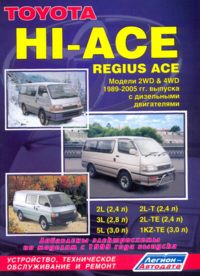 скачать Toyota HI-ACE дизель 1989-2001 